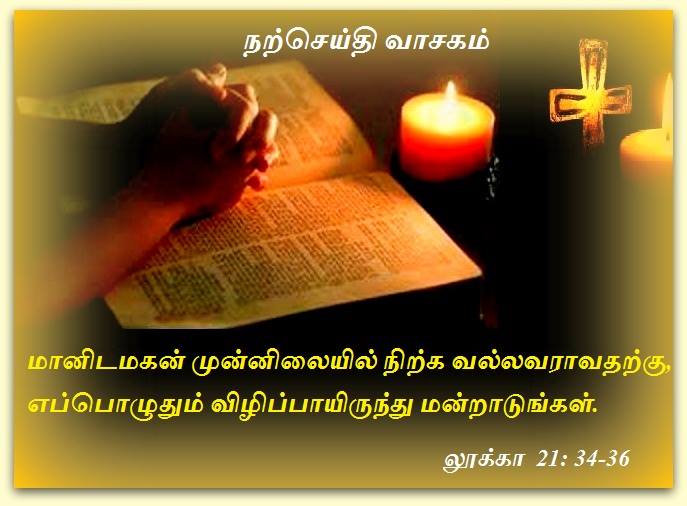 டிசம்பர் 1 : சனி.  நற்செய்தி வாசகம்