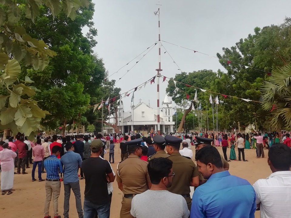 புதுக்குடியிருப்பு புனித சூசையப்பர் ஆலய திருவிழா இராணுவ மற்றும் பொலிஸ் பாதுகாப்புடன்