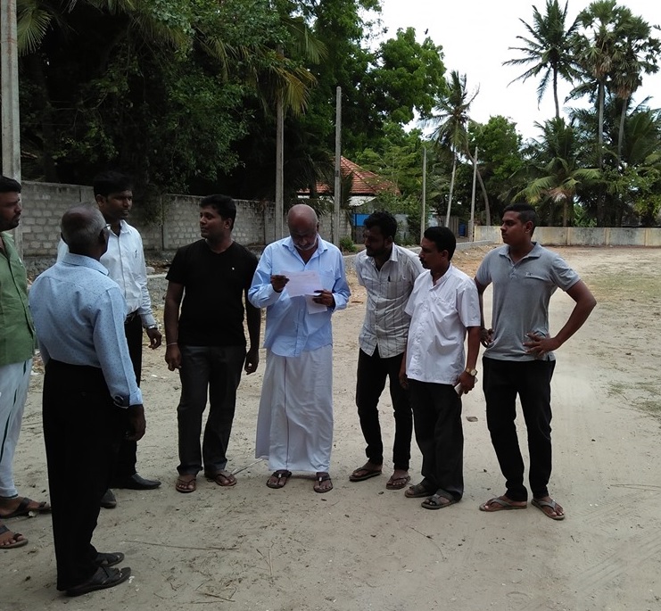 யூனியன் விளையாட்டுக்கழக, மைதானம் புனரமைப்பு பணியை  பாராளமன்ற உறுப்பினர் திரு.சித்தார்தன் தருமலிங்கம்  பார்வையிட்டார்