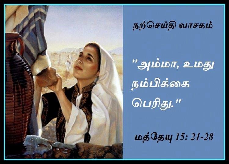 ஆகஸ்ட் 7 : புதன்கிழமை.  நற்செய்தி வாசகம்