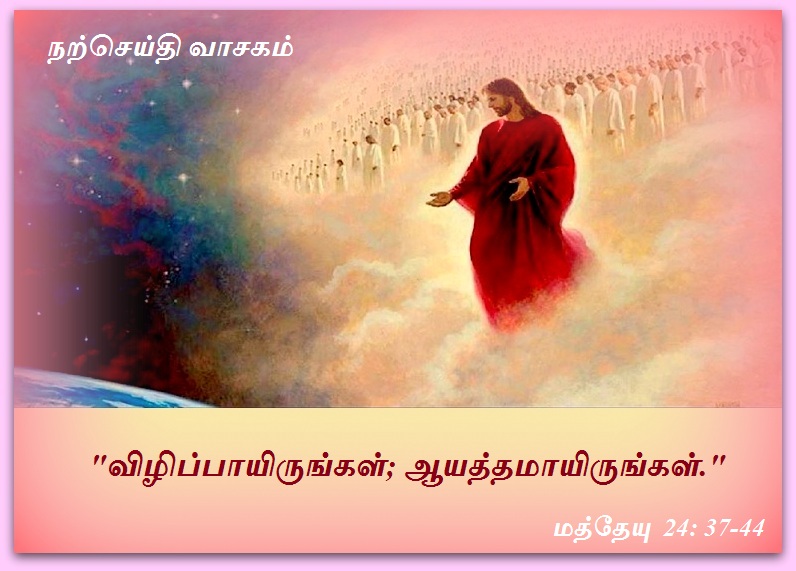 டிசம்பர் 1 : ஞாயிற்றுக்கிழமை.  நற்செய்தி வாசகம்