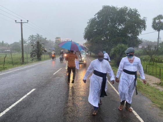 பொத்துவில்- பொலிகண்டி வரை பேரணியின் முதல்நாள் வெற்றிகரமாக நிறைவு