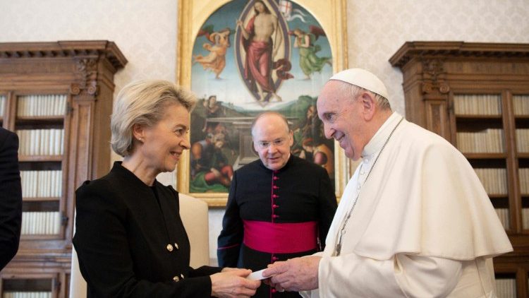 திருத்தந்தை பிரான்சிஸ், der Leyen சந்திப்பு