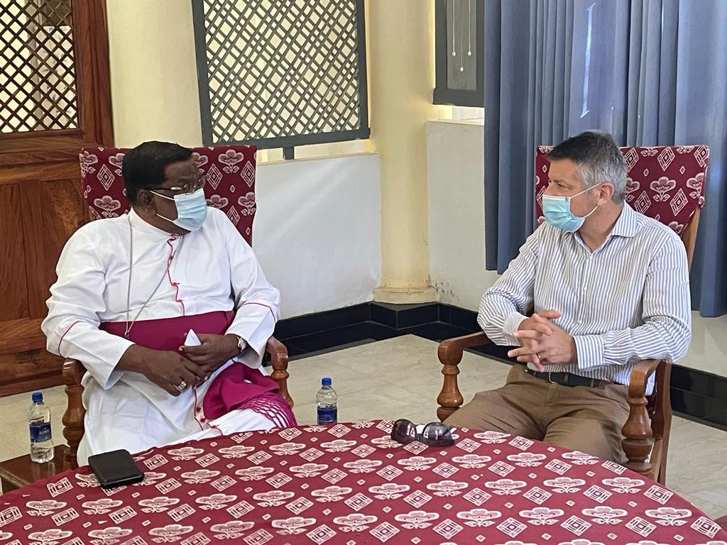 இலங்கைகான ஐரோப்பிய ஒன்றியத் தூதுவர்  ஆயர்  யஸ்ரின் பேணாட் ஞானப்பிரகாசம் அவர்களுடனான சந்திப்பு